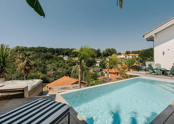 Horizonte Villa With Heated Pool & Jacuzzi Wellness In Biarritz
